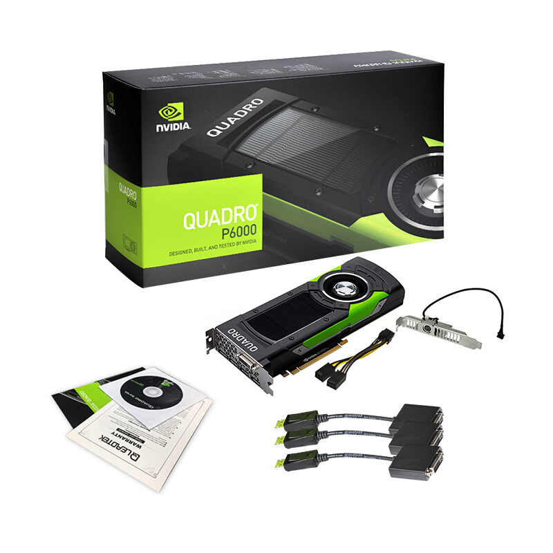 丽台 (LEADTEK) NVIDIA Quadro P6000 24GBGDDR5X/384-bit/432GBps/CUDA核心3840/支持8K专业显卡