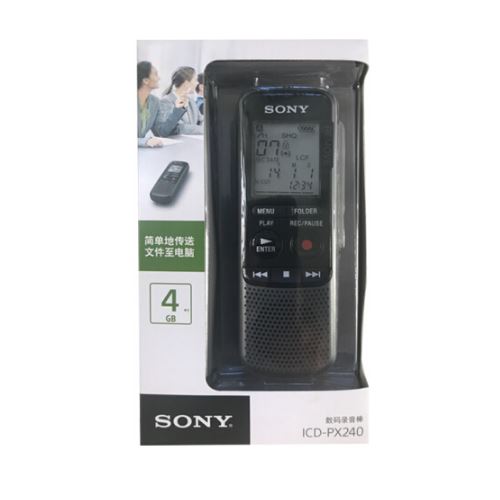 索尼（SONY） ICD-PX240 数码录音笔 4G 黑色