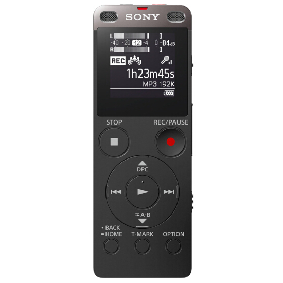索尼（SONY）ICD-UX565F 数码录音棒/录音笔 纤薄机身 8GB （黑）