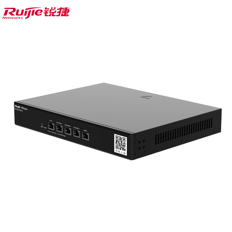 锐捷（Ruijie）全千兆路由器 RG-EG105G-E 企业级网关 AC无线控制器 黑色