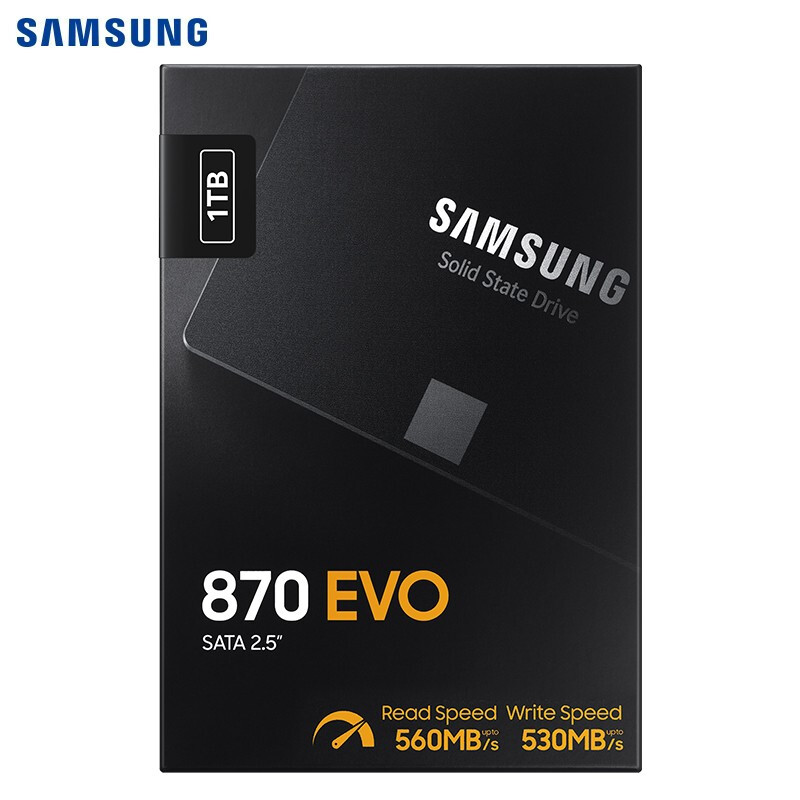 三星 870 EVO 1TB SSD固态硬盘 SATA3.0接口 （MZ-77E1T0B）非960G