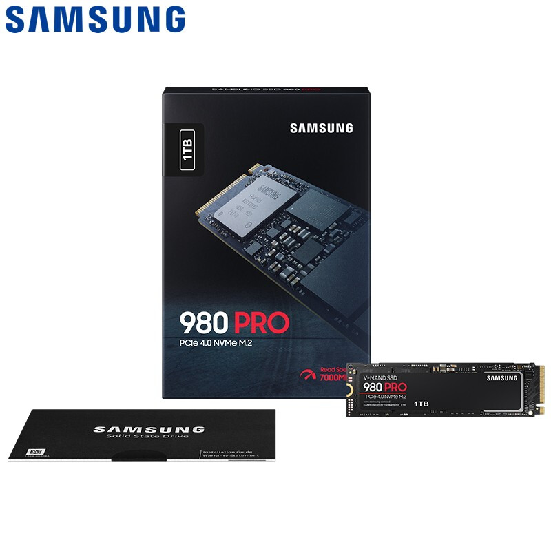 三星980PRO 1TB SSD固态硬盘 M.2接口(NVMe协议PCIe 4.0 x4)  （SAMSUNG MZ-V8P1T0BW）