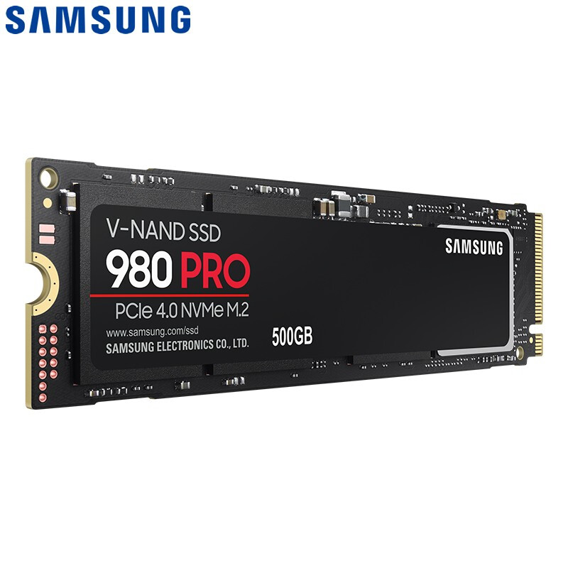 三星980PRO 500GB SSD固态硬盘 M.2接口(NVMe协议PCIe 4.0 x4)  非512G