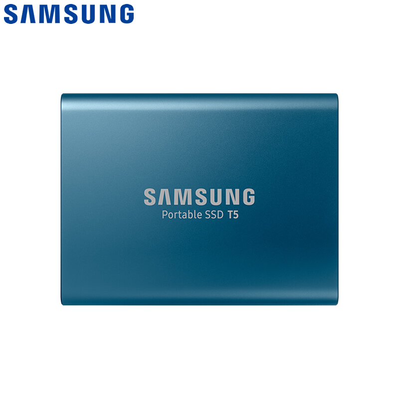 SAMSUNG三星移动固态T5 500GB Type-c USB3.1 珊瑚蓝 最大传输速度540MB/s 安全便携