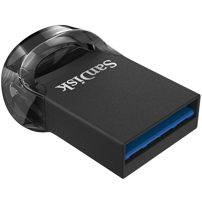 闪迪 （SanDisk） 128GB USB3.1 U盘 CZ430酷豆 黑色 读速130MB/s 车载U盘 小身材 大容量