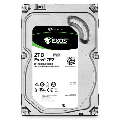 Seagate希捷2TB 128MB 7200RPM 企业级硬盘 SATA接口 希捷银河Exos 7E2系列(ST2000NM0008)