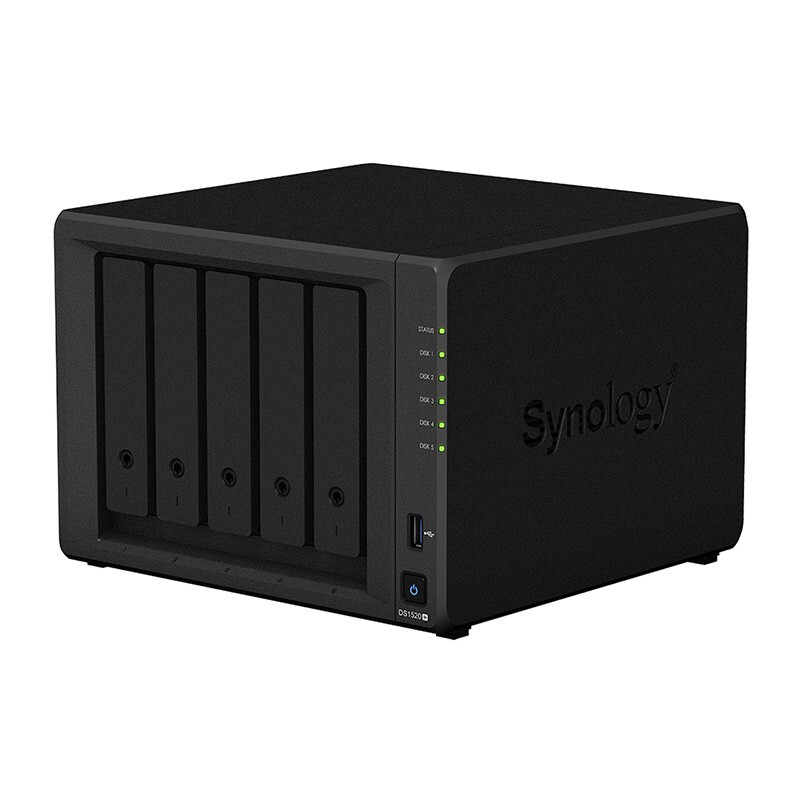 群晖（Synology）DS1520+ 5盘位 NAS网络存储服务器 （无内置硬盘 ）