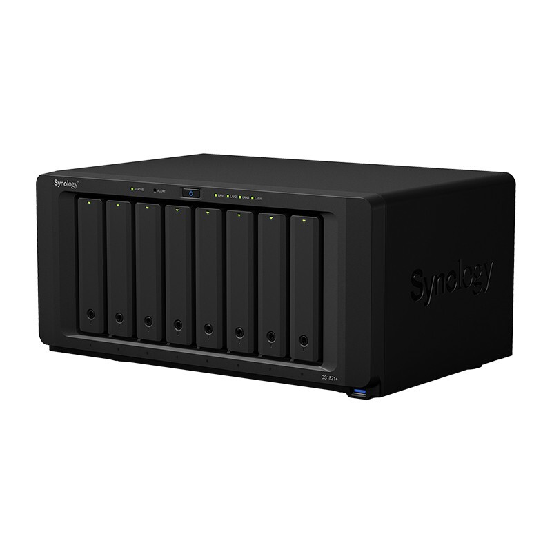 群晖（Synology）DS1821+ 企业级8盘位NAS 网络存储服务器 （无内置硬盘 ）