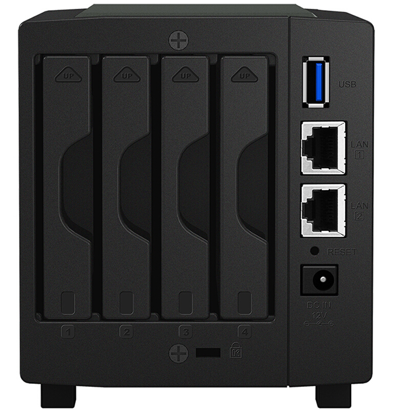 群晖 DS419slim 可支持4颗2.5寸硬盘 NAS网络存储服务器 （无内置硬盘）