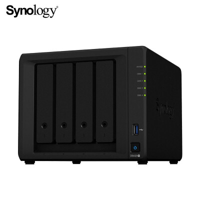群晖（Synology）DS420+ 双核心 4盘位NAS网络存储服务器 （无内置硬盘 ）