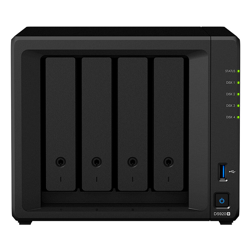 群晖（Synology）DS920+ 四核心4盘位 NAS网络存储服务器 （无内置硬盘 ）